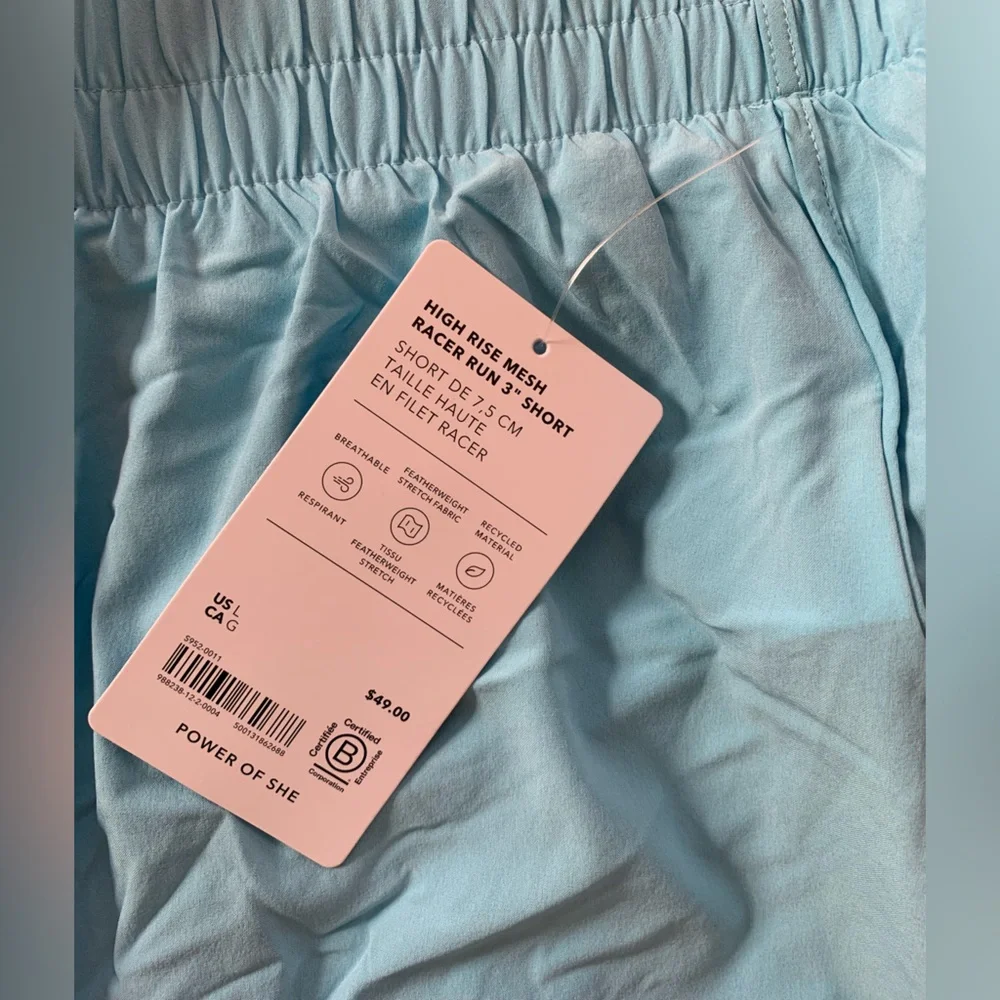 Athleta Mesh Racer Run High Rise 3" Short - Picture 7 of 7